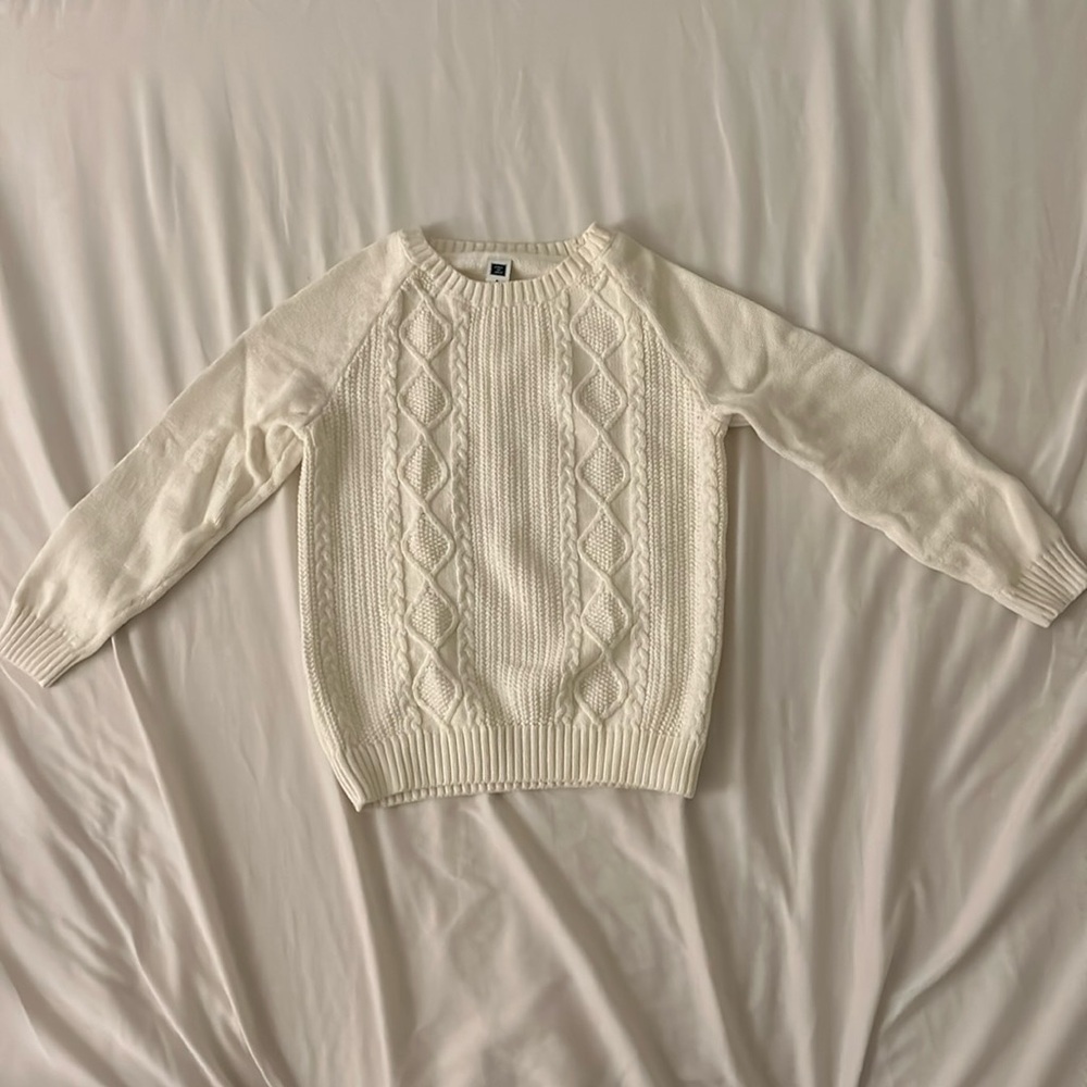 Janie and Jack boys (or girls) cream knit sweater - Size 6